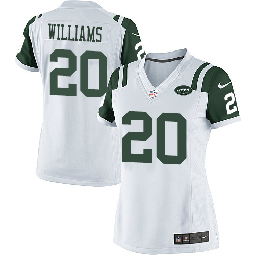 Women's Elite Marcus Williams Nike Jersey White Road - #20 NFL New York Jets